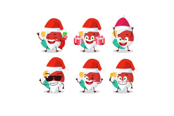 Beach Ball Christmas Illustrations for Festive Web Design
