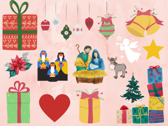 Christmas Atmosphere Illustrations for Seasonal Design Projects