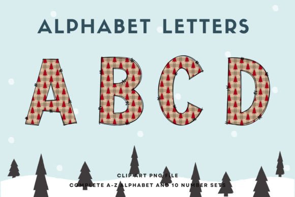 Christmas Doodle Alphabet Sublimation16 Illustrations Review
