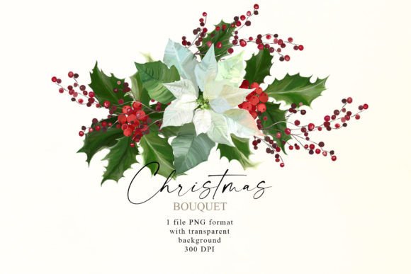Christmas Floral Bouquet PNG Review