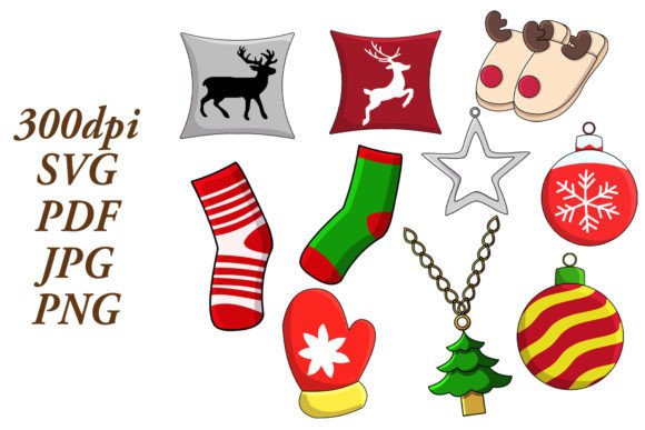 Christmas Vector Art Illustration Bundle for Local Business Branding