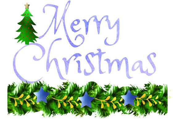 Merry Christmas Greetings 1 Illustrations for Crafting
