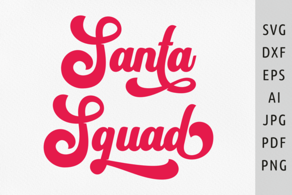 Santa Squad Retro Svg Merry Christmas Review