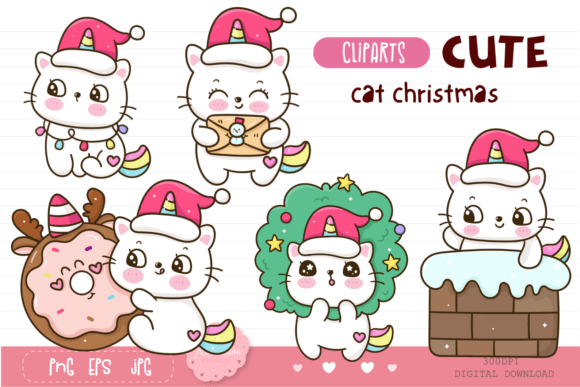 Unicorn Cat Christmas Kawaii Embroidery Design Review